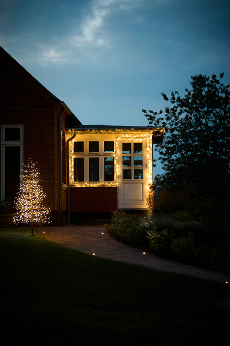 Ljusslinga Kluster 1536 LED Varmvit m/blink 32 m Stemning